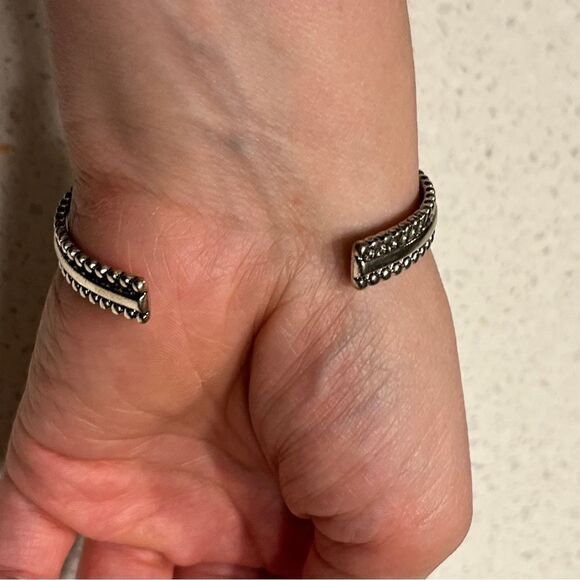 Faux Blue Turquoise Beads Decor Western Cuff Bangle Retro Vintage style - Picture 4 of 8